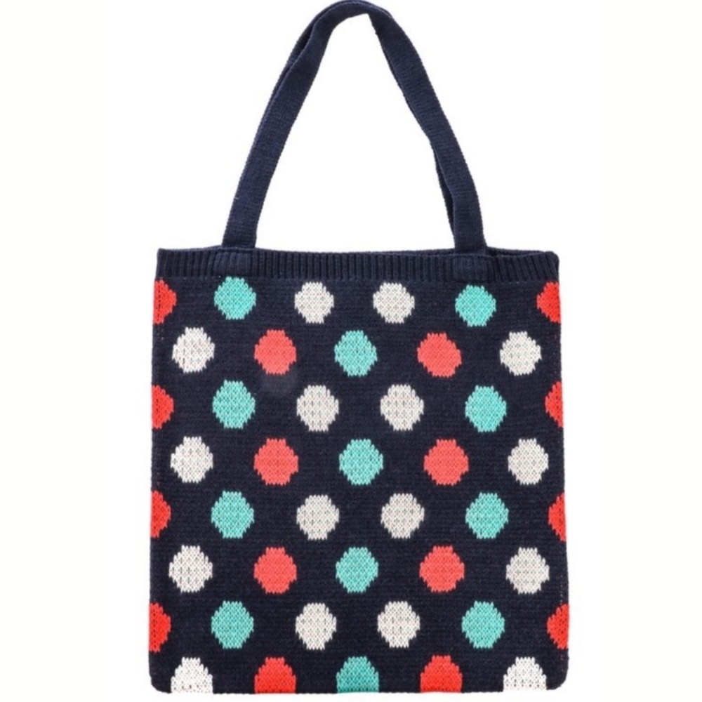 NWT Colorful Knit Tote Bag